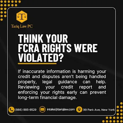 Credit Report Lawyers & Credit Card Debt Collection Defense & Identity Theft Recovery FCRA FDCPA EFTA FCBA - Tariq Law, PC.